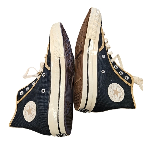 Converse Chuck 70 Hi Workwear Black Nomad Khaki Sneakers NEW - Picture 2 of 7